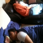 Southrop and Jecht sleeping together.
